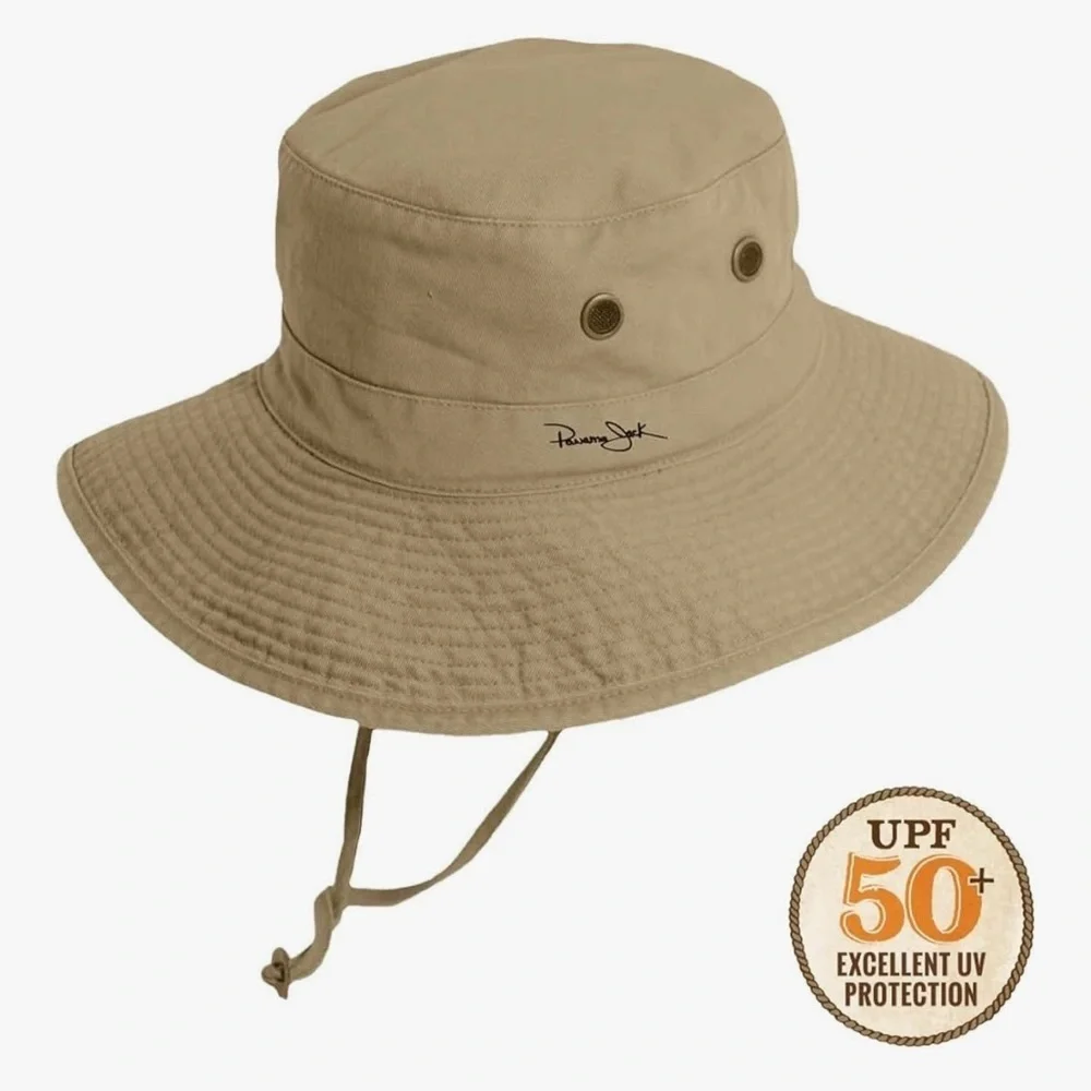 Panama Jack khaki Cotton Hat EUC Size Large unisex